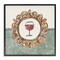 Stupell Industries Wine with Classic Border Framed Giclee Wall Art Design by Anne Tavoletti